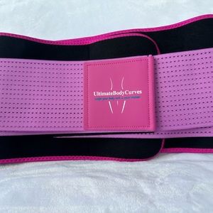 Sweat Belt Pro Series Waist Trainer Sauna belt Trimmer-Pink Meduim